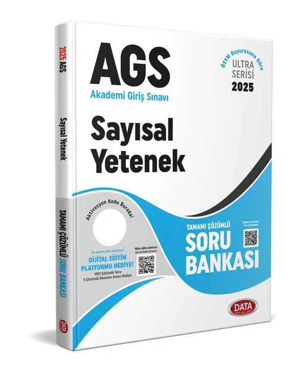 Data 2025 MEB AGS Sayısal Yetenek Matematik Soru Bankası Çözümlü Data Yayınları