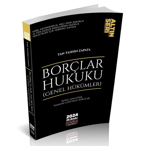 Savaş Yayınevi Borçlar Hukuku Genel Hükümler Konu Anlatımı