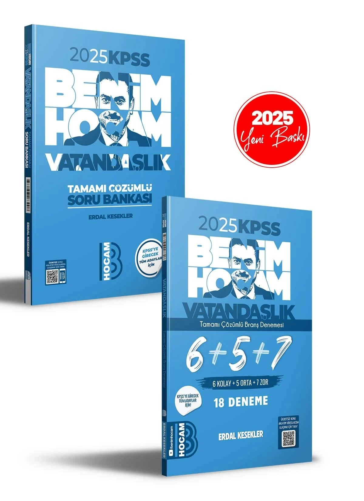 2025 KPSS Vatandaşlık Soru Bankası ve 6+5+7 Deneme Seti Benim Hocam Yayınları