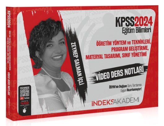 İndeks Akademi 2024 KPSS Eğitim Bilimleri Öğretim Yöntem ve Teknikleri, Program Geliştirme Video Ders Notları - Bünyamin Atalay İndeks Akademi Yayıncılık