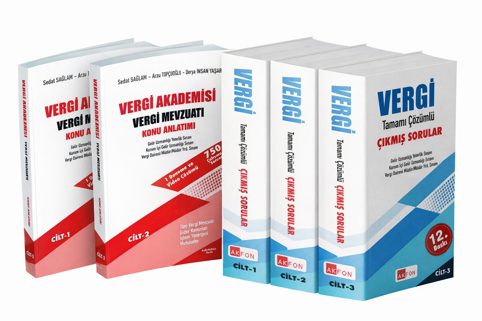 Vergi Akademisi Vergi Mevzuatı Konu Anlatımı Seti Nisan 2026 + Vergi Akademisi Tamamı Çözümlü Çıkmış Sorular Ocak 2026 3 Ciltli Set 12. Baskı