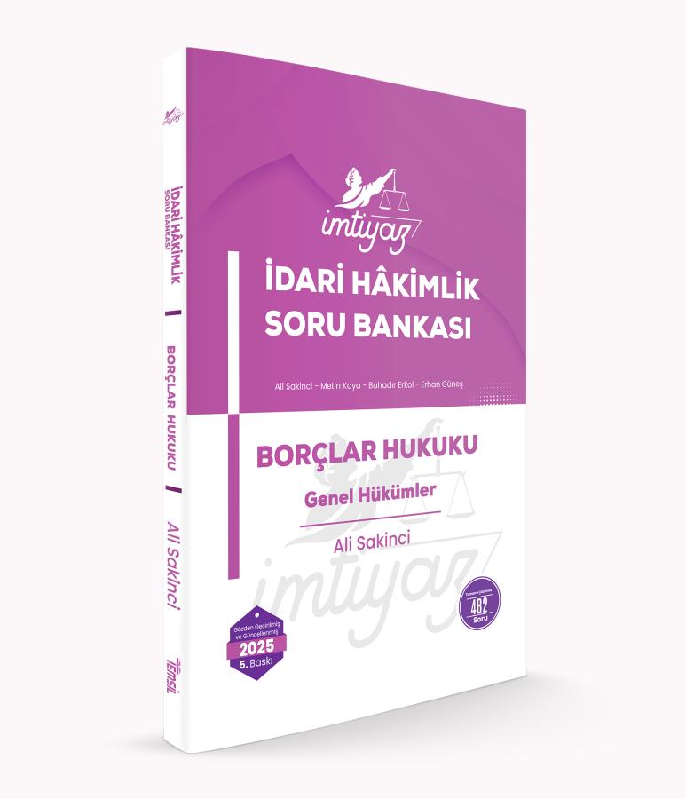 İMTİYAZ Borçlar Hukuku Genel Hükümler ALİ SAKİNCİ Temsil Kitap