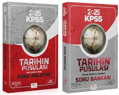 CBA Yayınları 2025 KPSS Tarihin Pusulası Konu ve Soru 2'li Set