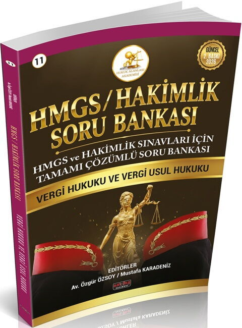 Savaş Yayınları 2026 HUKAL HMGS-HAKİMLİK Vergi Hukuku Vergi Usul Hukuku Soru BankasıMustafa Karadeniz, Özgür Özsoy