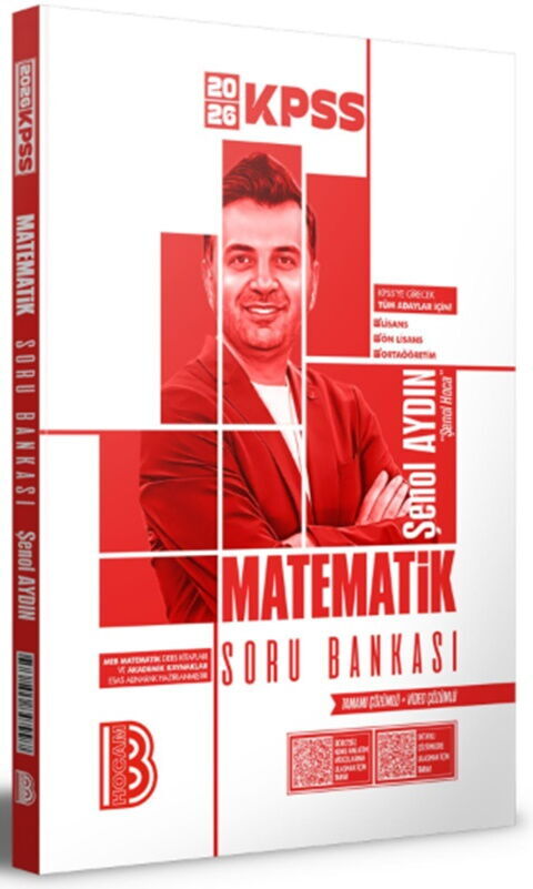 Benim Hocam Yayınları 2026 KPSS Matematik Tamamı Çözümlü Soru Bankası Şenol Aydın