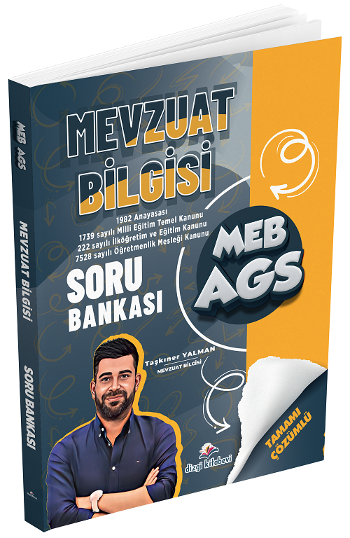 Dizgi Kitap Yayınları 2026 MEB-AGS Mevzuat Bilgisi Soru Bankası Çözümlü Taşkıner Yalman Dizgi Kitap