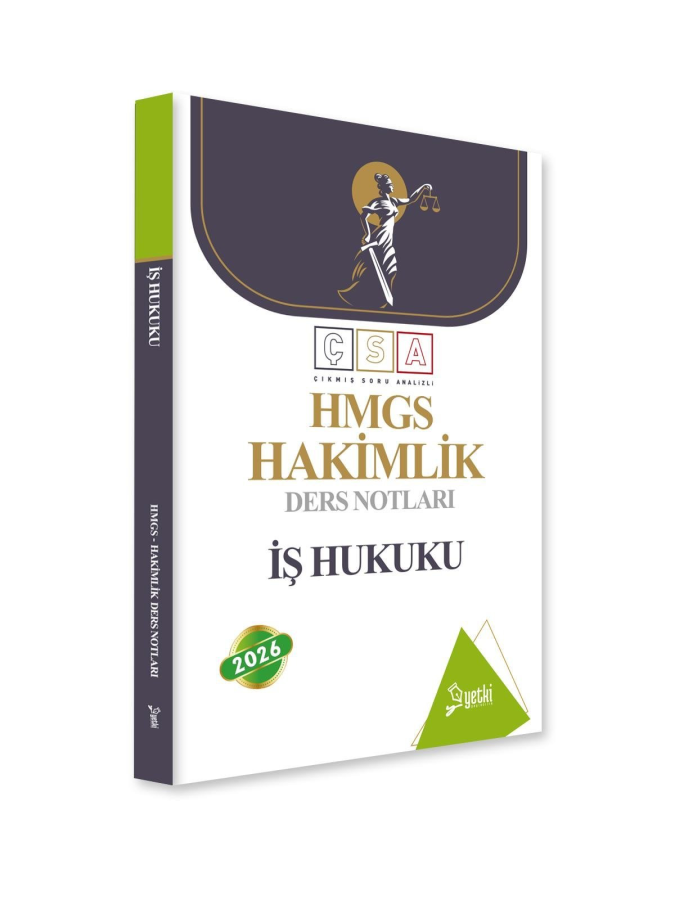 Yetki Yayınları 2026 HMGS Hakimlik İş Hukuku Ders Notları