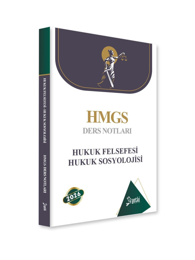Yetki Yayınları 2026 HMGS Hukuk Felsefesi ve Hukuk Sosyolojisi Ders Notları