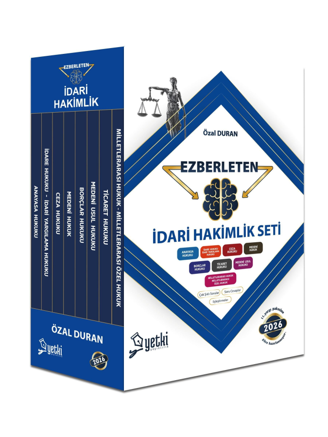 Yetki Yayınları 2026 İdari Hakimlik Ezberleten Seti