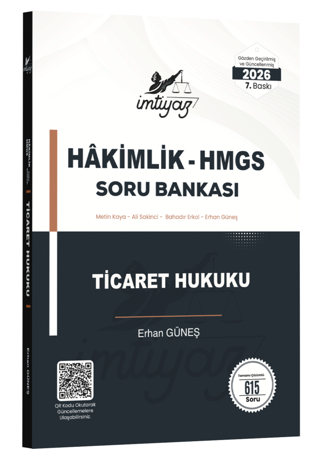 İMTİYAZ Ticaret Hukuku Soru Bankası 2026 Erhan Güneş