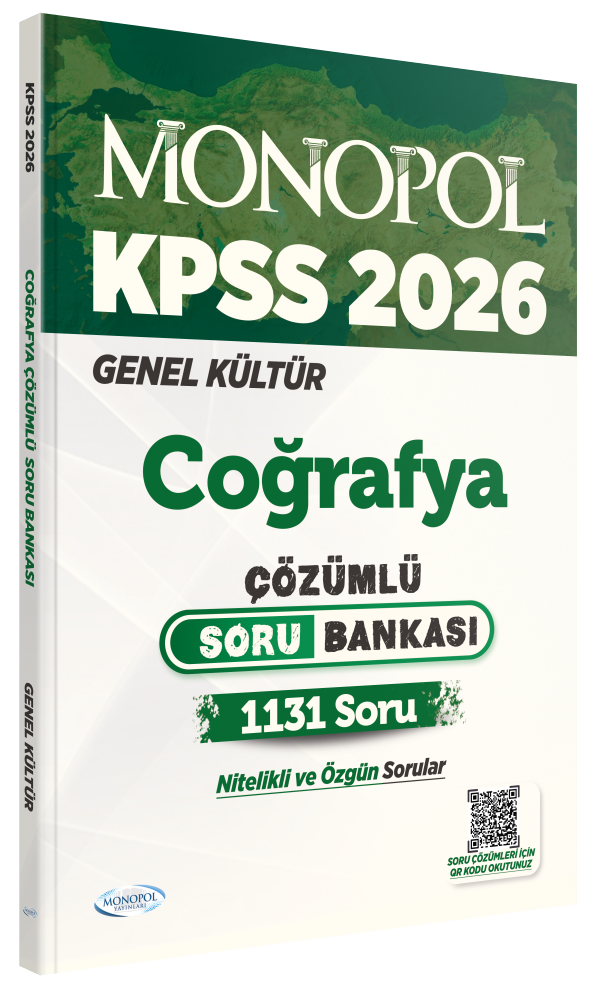 Monopol 2026 KPSS Coğrafya Soru Bankası Çözümlü Monopol Yayınları