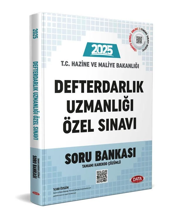 Data Yayınları Defterdarlık Uzmanlığı Sınavı Soru Bankası - Karekod Çözümlü