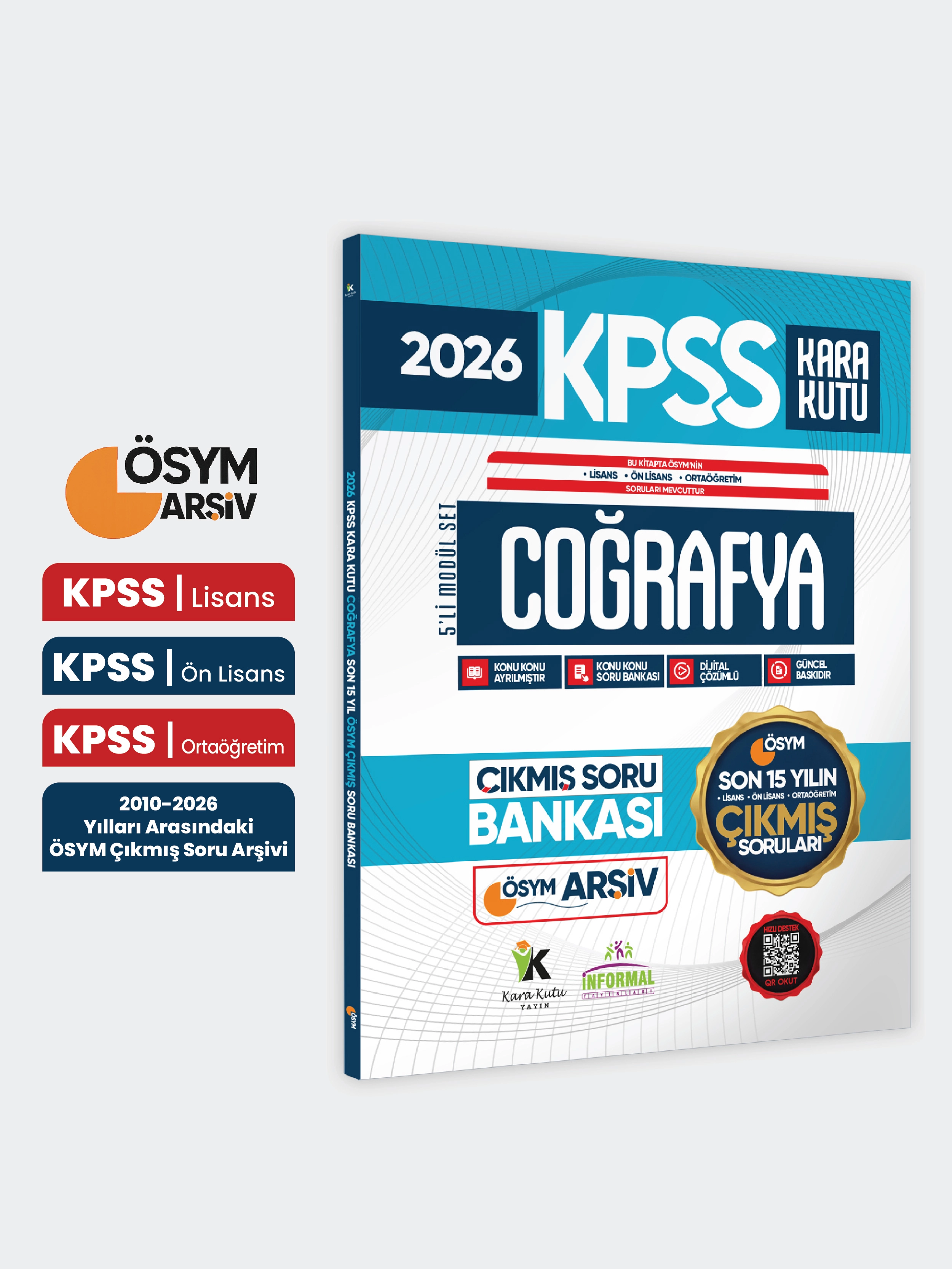2026 FULL KPSS Lisans-Önlisans-Ortaöğretim Coğrafyanın Kara Kutusu ÖSYM Çıkmış Soru Bankası Son 15Yıl