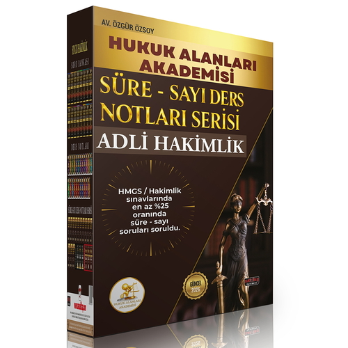 Savaş Yayınları 2026 HUKAL ADLİ HAKİMLİK Süre-Sayı Ders Notları Serisi Seti Özgür Özsoy