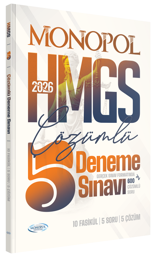 HMGS Tamamı Çözümlü 5 Deneme Sınavı Monopol Yayınları 2026
