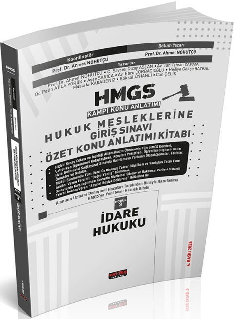 Savaş Yayınevi HMGS Özet Konu Anlatımı İdare Hukuku Şubat 2026 4. Baskı