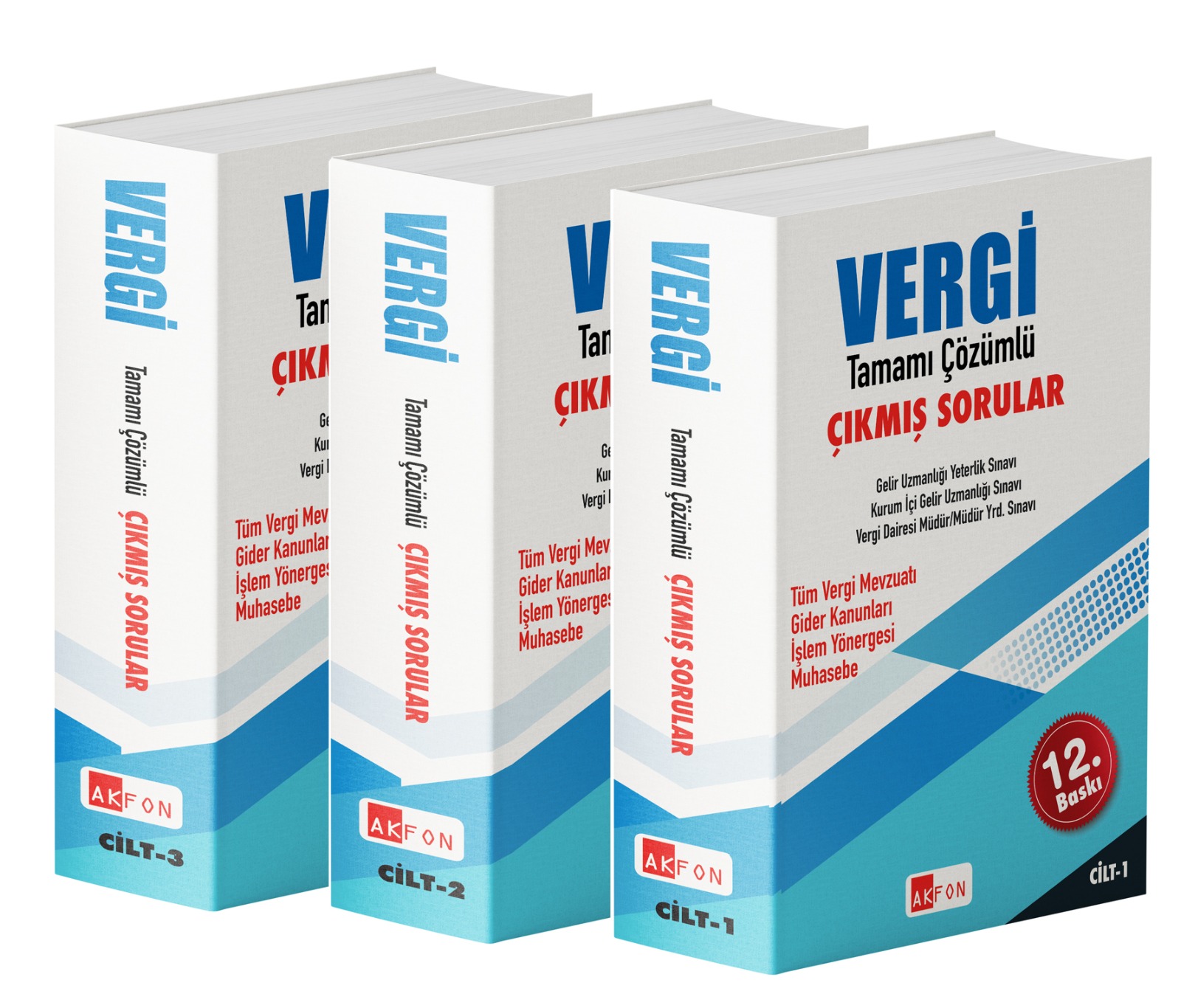 Vergi Akademisi Tamamı Çözümlü Çıkmış Sorular OCAK 2026 3 Ciltli Set