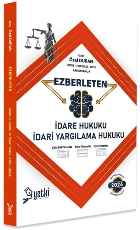 Yetki Yayınları 2026 Ezberleten İdare Hukuku ve İdare Yargılama Hukuku