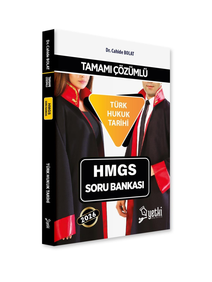Yetki Yayınları 2026 HMGS Türk Hukuk Tarihi Soru Bankası Çözümlü