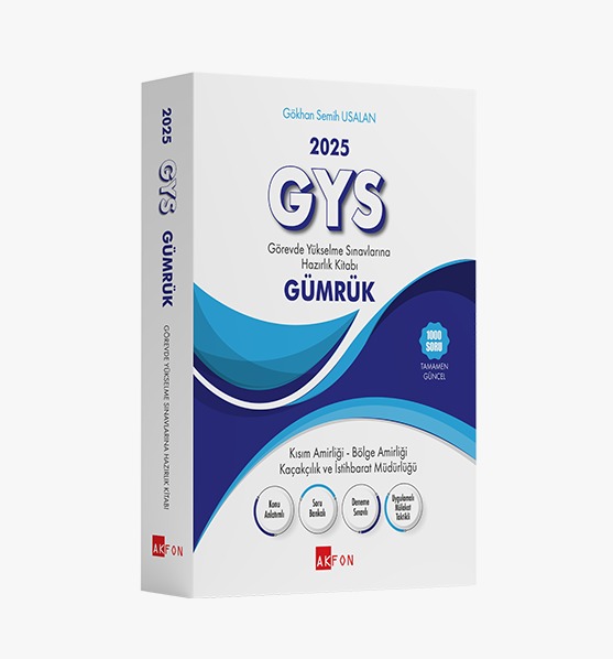 GYS Gümrük Görevde Yükselme Sınavlarına Hazırlık Kitabı Gökhan Semih Usalan 2025