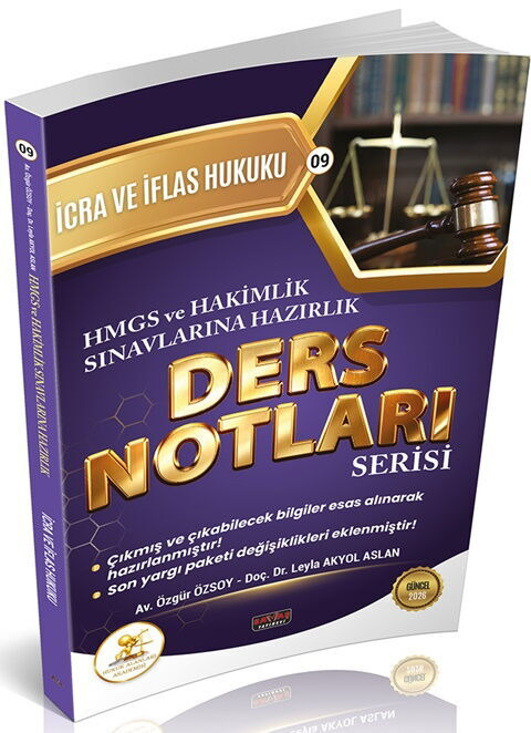 Savaş Yayınları 2026 HUKAL HMGS-HAKİMLİK İcra ve İflas Hukuku Ders Notları Özgür Özsoy, Damla Turgut