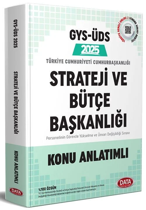 Data Yayınları 2025 T.C. Cumhurbaşkanlığı Strateji ve Bütçe Başkanlığı Tüm Kadrolar GYS Konu Anlatımlı