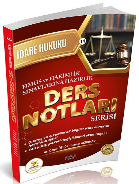 Savaş Yayınları 2026 HUKAL HMGS-HAKİMLİK İdare Hukuku Ders Notları Özgür Özsoy, Samet Akduman
