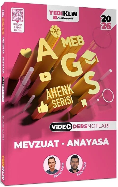 Yediiklim Yayınları 2026 MEB AGS Ahenk Serisi Matematik Sayısal Yetenek Video Ders Notları Mehmet Bilge Yıldız