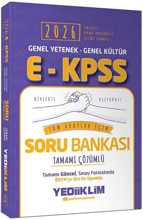 Yediiklim 2026 EKPSS Soru Bankası Çözümlü Yediiklim Yayınları