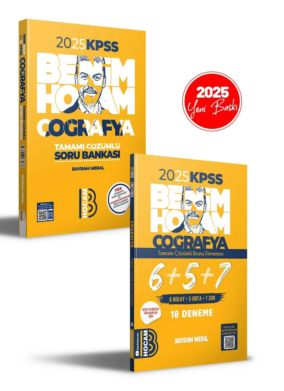 2025 KPSS Coğrafya Soru Bankası ve 6+5+7 Deneme Seti Benim Hocam Yayınları