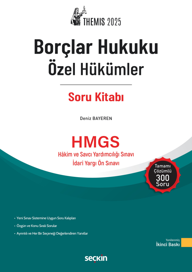 Themis Borçlar Hukuku Özel Hükümler Soru Kitabı Deniz Bayeren Seçkin Yayınları