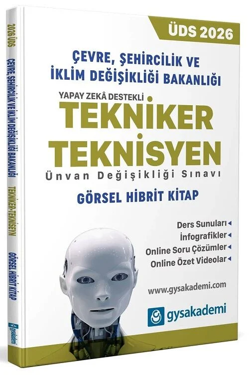 GYS Akademi 2026 GYS ÜDS Çevre, Şehircilik ve İklim Değişikliği Bakanlığı Tekniker-Teknisyen Konu Anlatımlı