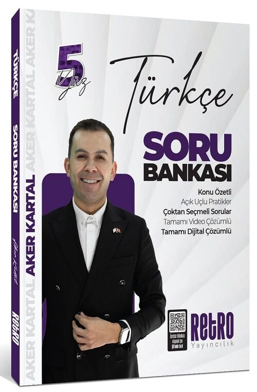 Retro Yayıncılık KPSS Türkçe 5 Yüz Soru Bankası Çözümlü