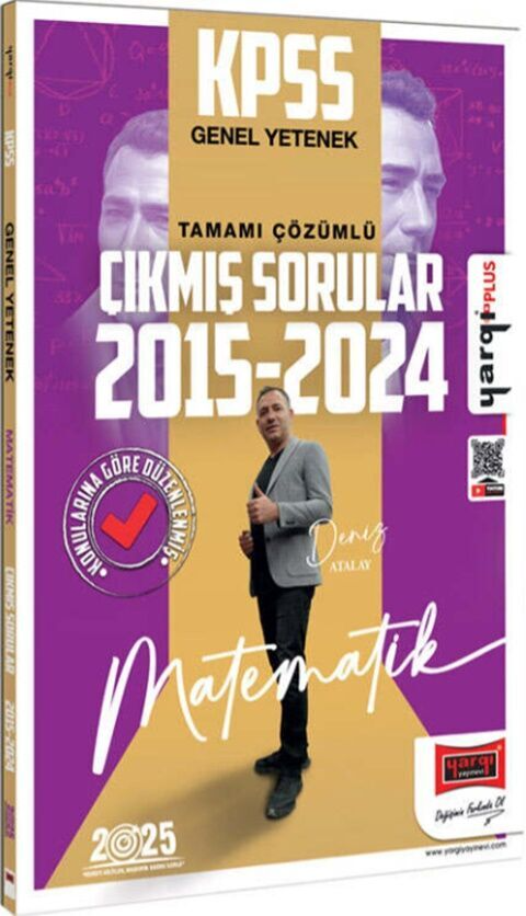 Yargı Yayınları 2025 KPSS Genel Yetenek Matematik Konularına Göre Düzenlenmiş Tamamı Çözümlü Çıkmış Sorular