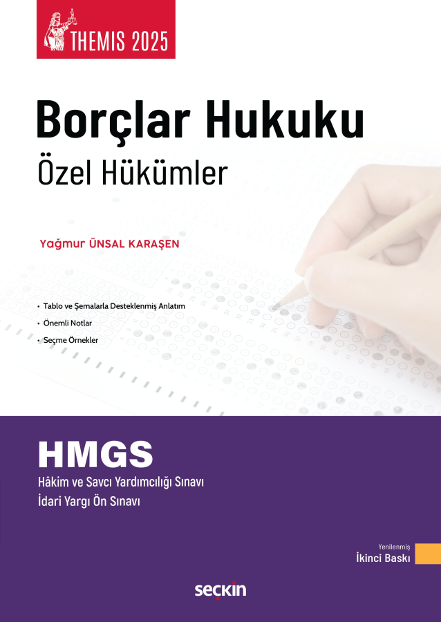 Themis Borçlar Hukuku Özel Hükümler Konu Anlatımı Yağmur Ünsal Karaşen Seçkin Yayınları