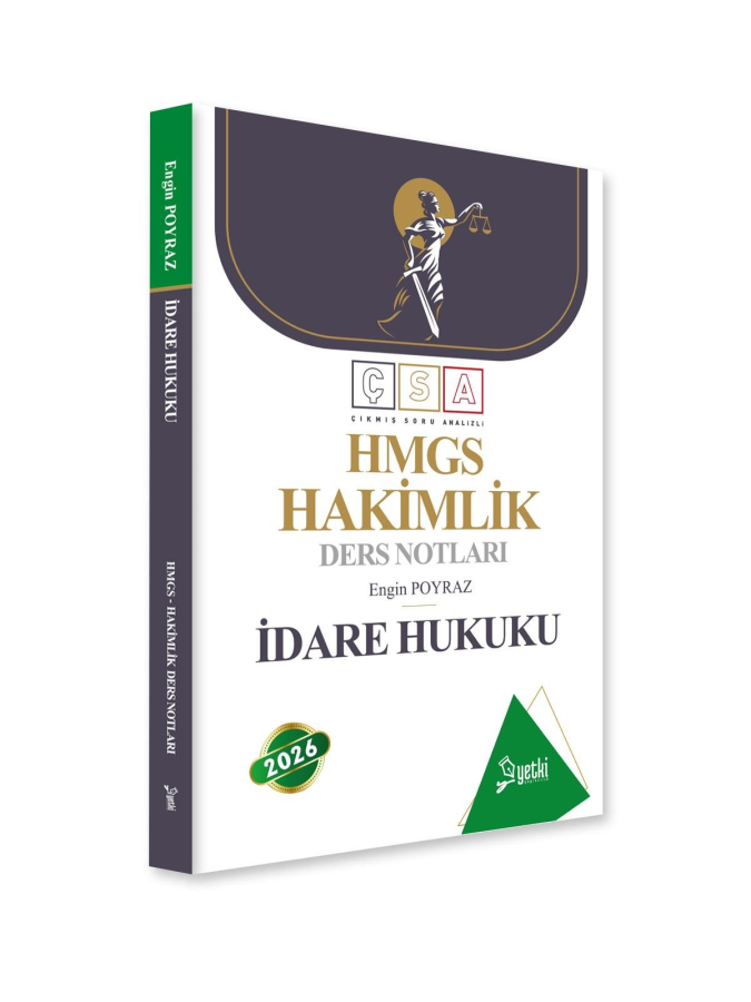 Yetki Yayınları 2026 HMGS Hakimlik İdare Hukuku Ders Notları