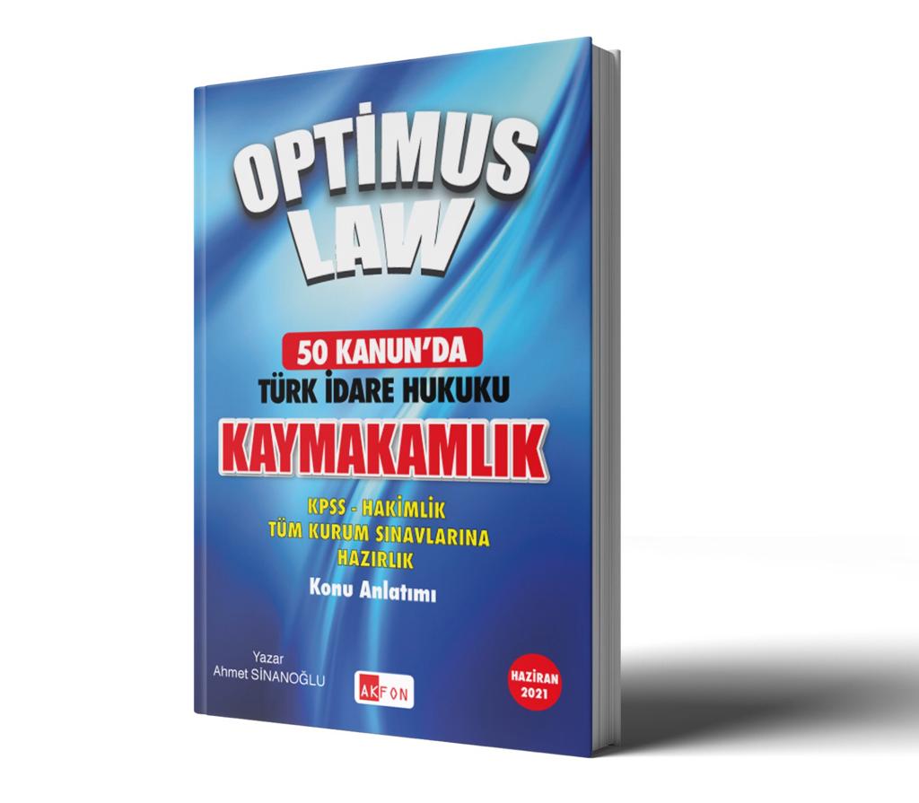 OPTİMUS LAW 50 Kanunda Türk İdare Hukuku Ahmet Sinanoğlu