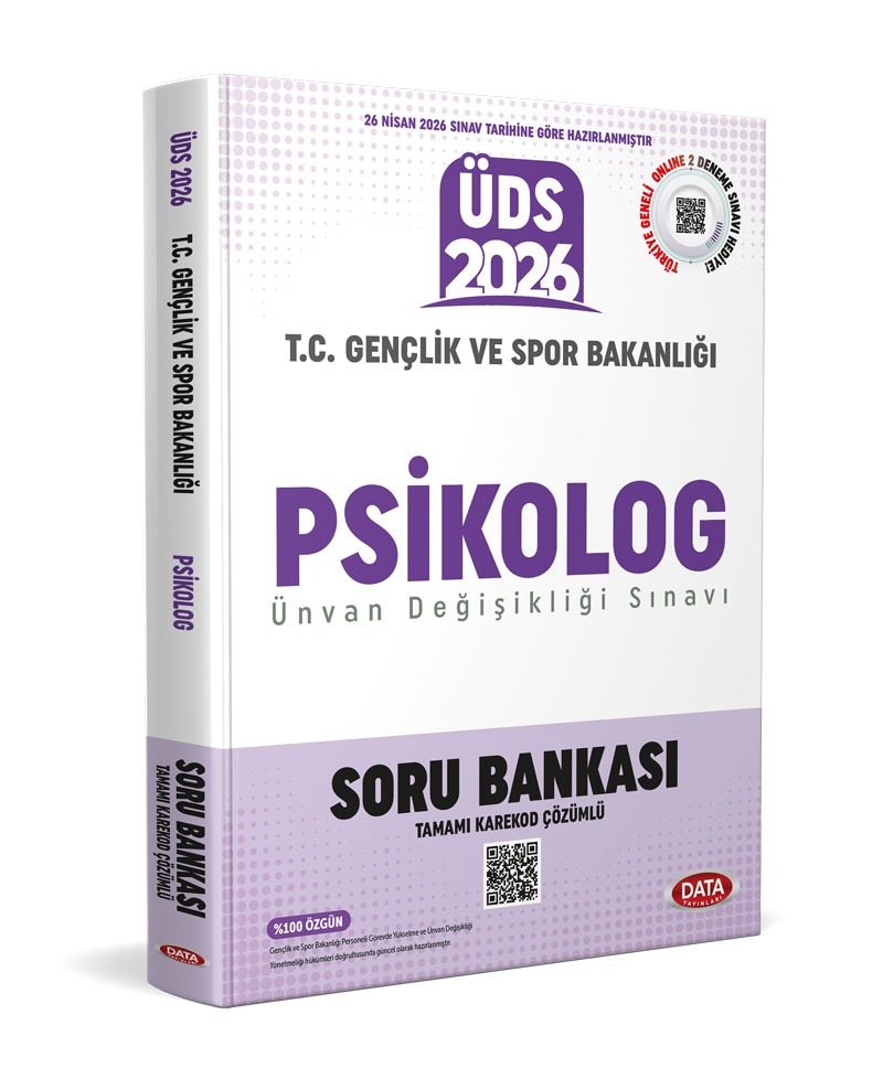 T.C. Gençlik ve Spor Bakanlığı Psikolog ÜDS Soru Bankası - Karekod Çözümlü