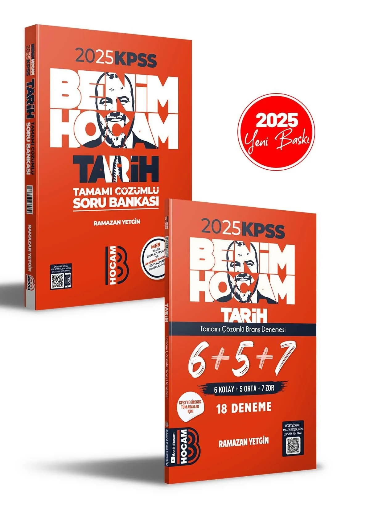 2025 KPSS Tarih Soru Bankası ve 6+5+7 Deneme Seti Benim Hocam Yayınları