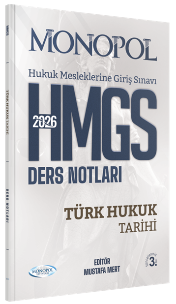 Monopol Yayınları 2026 HMGS Türk Hukuk Tarihi Ders Notları Mustafa Mert