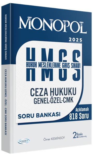 Monopol Yayınları HMGS Ceza Hukuku, Genel Özel CMK Soru Bankası 2025