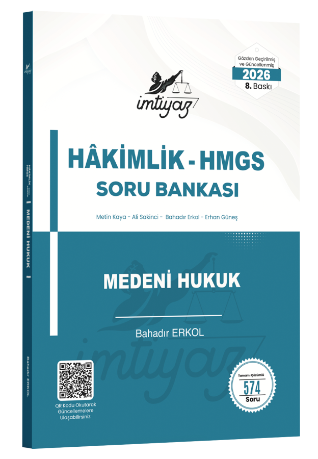 İMTİYAZ Medeni Hukuk Soru Bankası Bahadır Erkol 2026