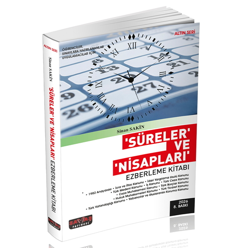 Süreler ve Nisapları Ezberleme Kitabı Savaş Yayınları 2026