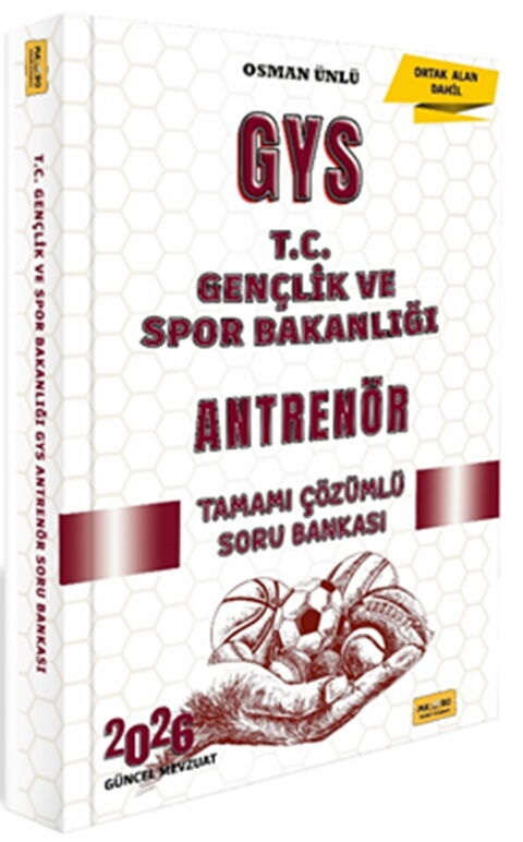 Makro Kitap 2026 T.C. Gençlik ve Spor Bakanlığı GYS Antrenör Tamamı Çözümlü Soru Bankası