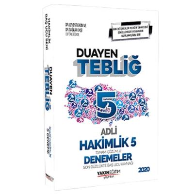 Duayen Tebliğ Adli Hakimlik 5 Denemeler 2020 Yakın Eğitim