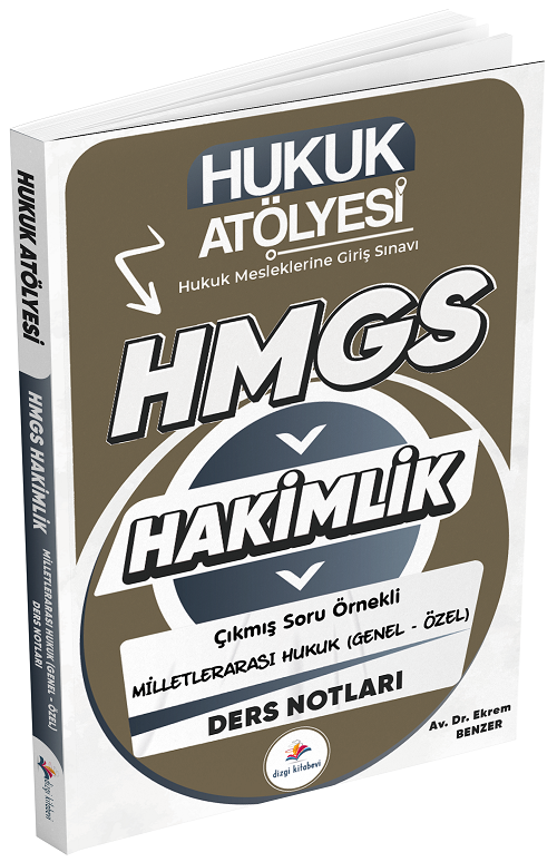 Dizgi Kitap 2025 Hukuk Atölyesi HMGS Hakimlik Milletlerarası Hukuku Ders Notları