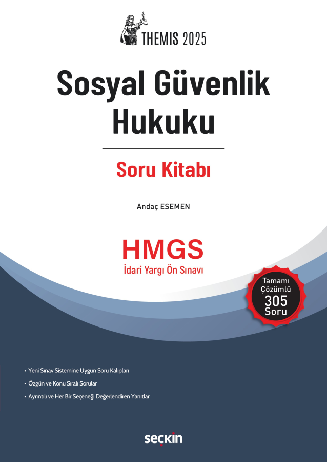 Themis Sosyal Güvenlik Hukuku Soru Kitabı Andaç Esemen Seçkin Yayınları