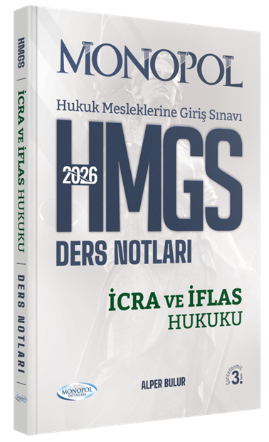 Monopol Yayınları 2026 HMGS İcra ve İflas Hukuku Ders Notları Alper Bulur
