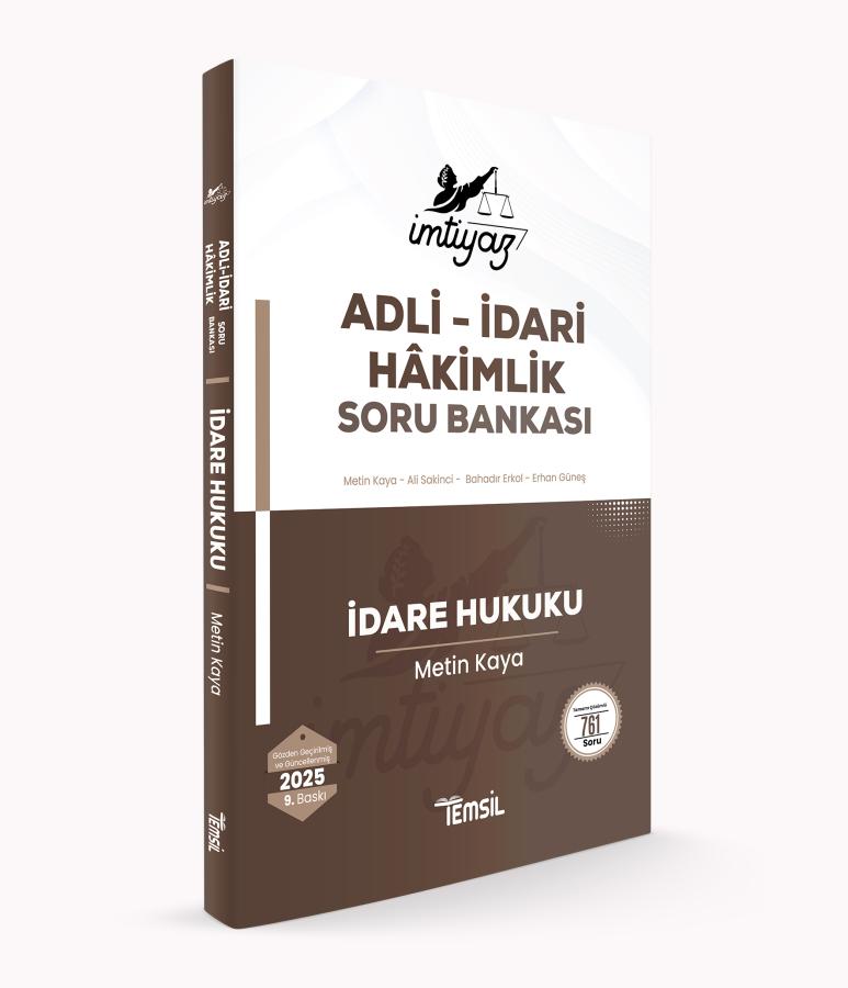 İMTİYAZ İdare Hukuku Soru Bankası Metin Kaya Temsil Kitap