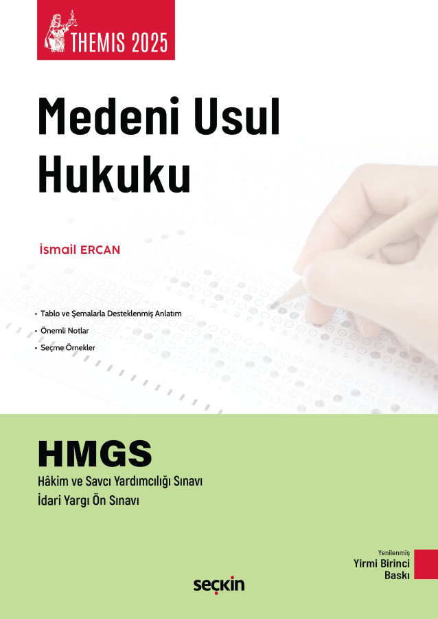 Themis Medeni Usul Hukuku Konu Kitabı İsmail Ercan Seçkin Yayınları
